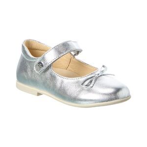 Naturino Leather Ballet Flat, Silver